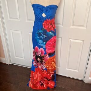 Floral dress, strapless size L​​